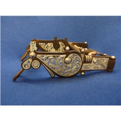 Marked El Gato Silver Inlaid Bit- Carmel Cheek- Spade Mouth- Engraved Spade- Filigreed- Triple Slobb