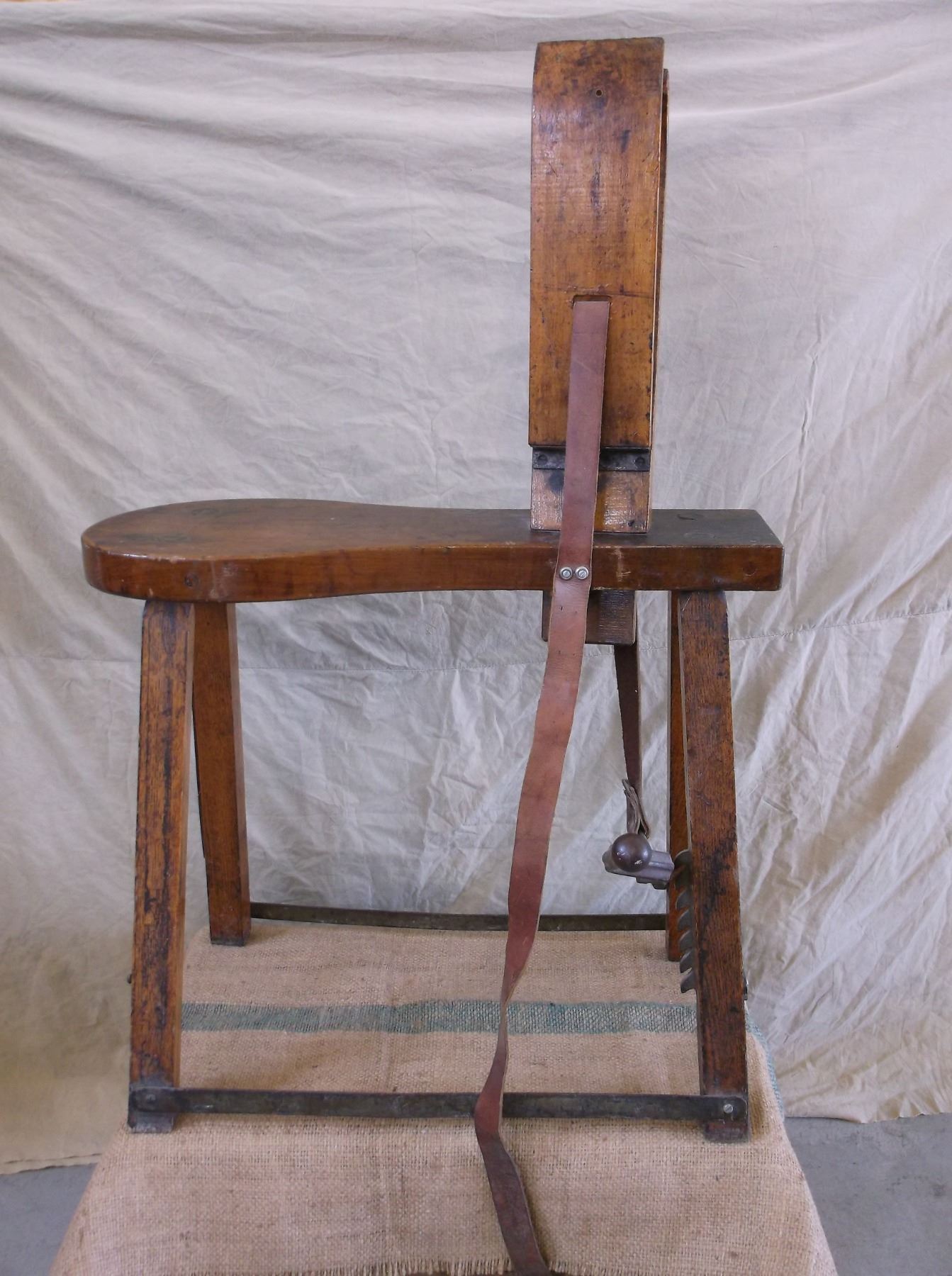 Old Saddle Makers Stand Everything Works 27"L X 10.5"W X 41"H