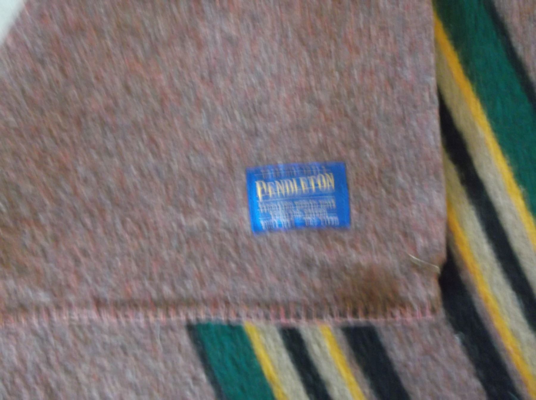 Tag Marked Pendleton Blanket Good Condition 81"L X 66.5"W
