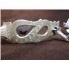 Image 8 : Unmarked Silver Overlaid Spurs- Snake Pattern- Barrel Chap Guards- Rowel Covers- 14 Point Rowels
