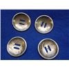 Image 2 : 4 Marked Vogt Sterling Saddle String Conchos- 1.75"