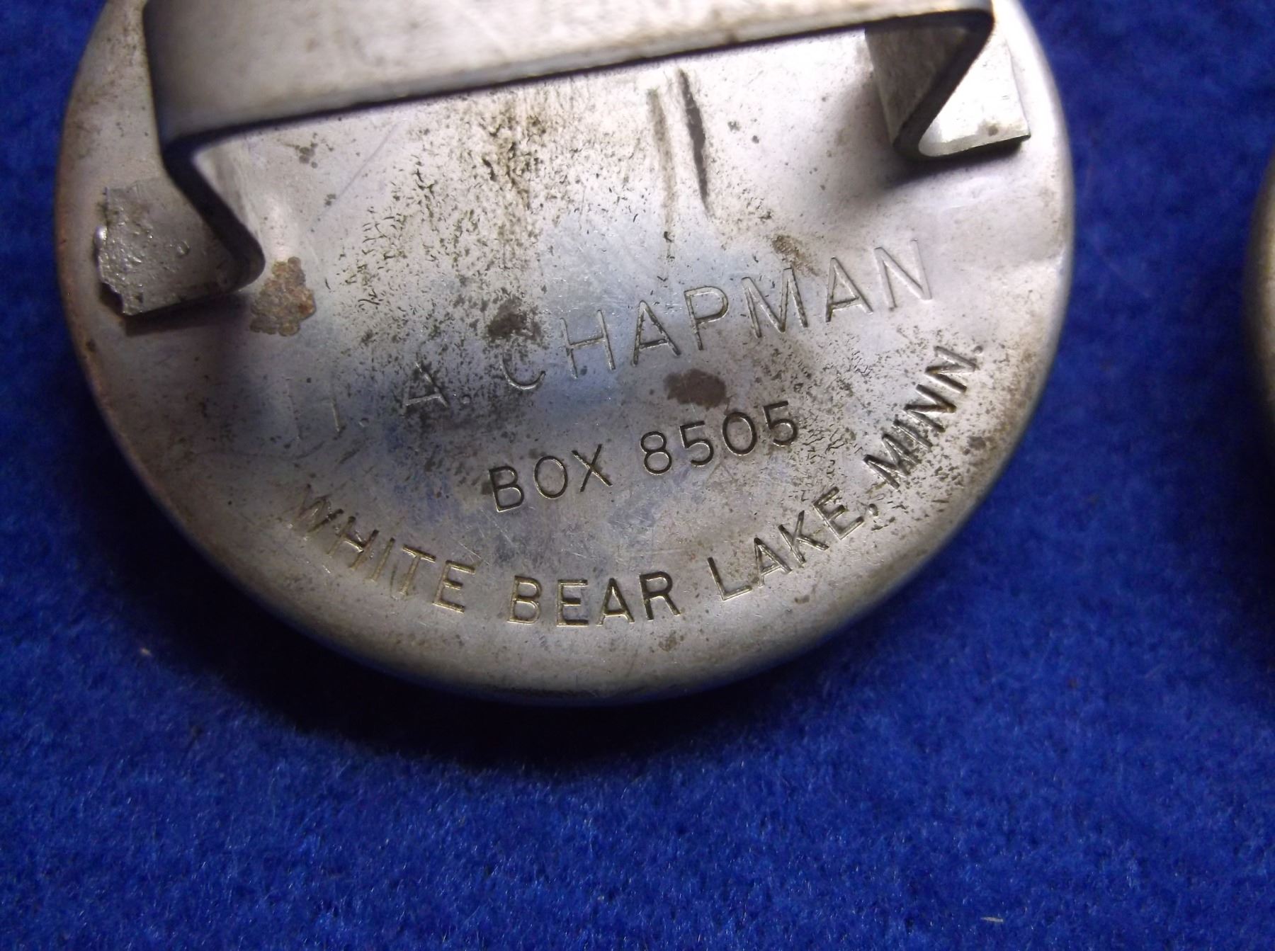 Marked Chapman White Bear Lake, Minn - Horsehead Rosettes-1.625"