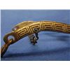 Image 2 : Unmarked Mexican Silver Inlaid Bit- California Cheek Halfbreed Mouth- Slobber Chain