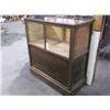 Image 3 : Glass Topped and Fronted Display Case-Shelf and Sliding Doors in the Back- 43"H X 39"W X 19"D