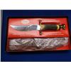 Image 2 : Case XX Kodiak Knife- Stag Handle- Engraved- Handmade in USA- Blade 6"L X 1"W- Handle 3"- NIB