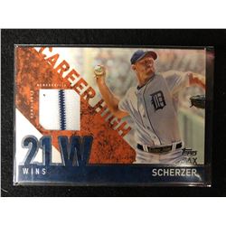 2015 Topps Career High Relics #CRH-MS Max Scherzer Detroit Tigers Baseball Card