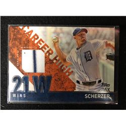 2015 Topps Career High Relics #CRH-MS Max Scherzer Detroit Tigers Baseball Card