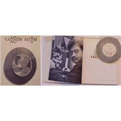 Book: Yaakov Agam (signed), YAAKOV AGAM, 1962, Editions DuGriffon, Switzerland, hardbound, auto...