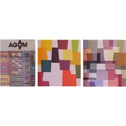 Book: Yaakov Agam (with lithographs), HOMAGE TO AGAM, 1980, Steinmaky Edition, hardbound book w...