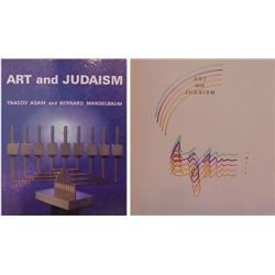 Book: Yaakov Agam (signed), ART AND JUDAISM, Agam and Mendelbaum, BLD Ltd. Publishing, hardboun...