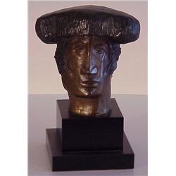 Sunol Alvar (b. 1935) Spanish, MATADOR, cast bronze sculpture, 6 ½” high, 6” wide, 4” deep, fro...