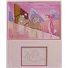 Image 1 : Animation Cel, PINK PANTHER & THE EXPLORER, original animation cel with laser copy background a...