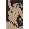 Image 1 : Gerhardt Bakker (1906-1988) Germany, NUDE WOMAN, 1936, woodblock print, signed in pencil, sheet...