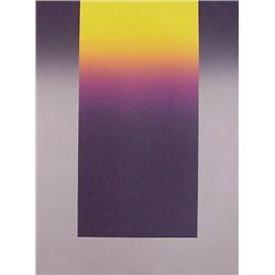 Larry Bell (b. 1939) American, UNTITLED YELLOW & PURPLE, 1989, color lithograph, signed in penc...