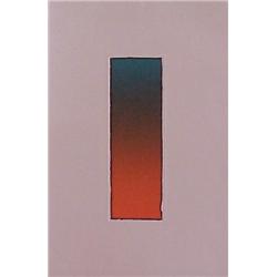 Larry Bell (b. 1939) American, UNTITLED ORANGE & BLUE, color etching, signed in pencil, from th...