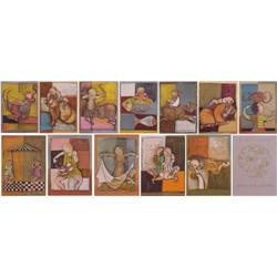 Graciela Rodo Boulanger (b. 1935) Bolivia, ZODIAC SUITE, 1976, the complete portfolio of twelve...