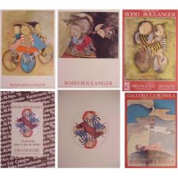 Graciela Rodo Boulanger (b. 1935) Bolivia (six), VARIOUS, six color lithographs and color poste...