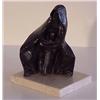 Image 1 : Braslow (20th Century) Israeli, MOTHER AND CHILD, 1979, cast bronze sculpture with dark patina,...