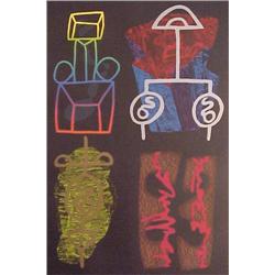 William Brice (b. 1923) American, UNTITLED, 1990, color lithograph, signed in pencil, artist’s...