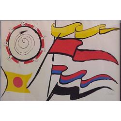 Alexander Calder (1898-1976) American, ORIFLAMMES, 1969, color lithograph, signed in pencil, fr...