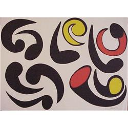 Alexander Calder (1898-1976) American, LES TETARDS, 1976, color lithograph, signed in pencil, f...