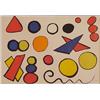 Image 1 : Alexander Calder (1898-1976) American, SERPENT ET ALPHABET, color lithograph, signed in pencil,...