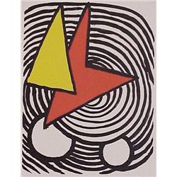 Alexander Calder (1898-1976) American, TRIANGLE ET QUADRILATIERE, 1972, color lithograph, signe...