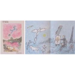 Book: Marc Chagall (with lithograph), DERRIERE LE MIROIR, No. 246, 1981, Galerie Maeght, a loos...