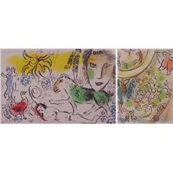 Marc Chagall (1897-1985) Russian/French (two), CEILING OF THE PARIS OPERA (M.434), 1966, color...