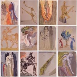 Salvador Dali (1904-1989) Spanish, THE DIVINE COMEDY (Special Red Box Edition) twelve color woo...