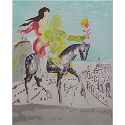 Salvador Dali (1904-1989) Spanish, NEW JERUSALEM, MESSIAH (F.80-1A; M.1566), 1980, color lithog...