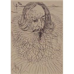 Salvador Dali (1904-1989) Spanish, CERVANTES, etching, from a later edition as published by The...