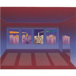 Jean Michel Folon (b. 1934) Belgium, I AM WRITING FROM NEW YORK, from Je Vous Ecris Suite, 1985...