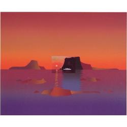 Jean Michel Folon (b. 1934) Belgium, I AM WRITING FROM CYCLADES, from Je Vous Ecris Suite, 1985...