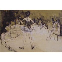 Jean Jansem (b. 1920) French/Armenian, BALLERINA, color lithograph, signed in pencil, from the...