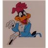 Image 1 : Chuck Jones (1912-2000) American, CARNIVAL (DAFFY DUCK), original color animation cel, 11 x 12”...
