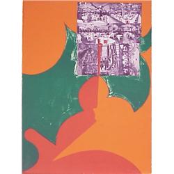 Matsumi Kanemitsu (1922-1992) Japanese, SAN FRANCISCO 38,1968, color lithograph, signed in penc...