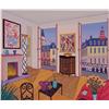 Image 1 : Fanch LeDan (20th Century) French, PARIS APARTMENT, color screenprint, signed in pencil, from t...