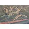 Image 1 : Mendij (20th Century) European, THE DANCER, 1965, oil painting on canvas, 47 x 70”, signed and...