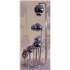 Image 1 : Mid-Century Style Lamp, LAMP, a multiple-tiered chrome plated lamp, with matching bulbs, 32” hi...