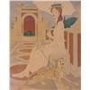 Image 1 : Philippe Noyer (1917-1985) French, WOMAN WITH CHEETAH, color lithograph, signed in pencil, arti...