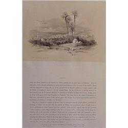 David Roberts (1796-1864) British, JENIN, 1938, color lithograph, signature on the stone, image...