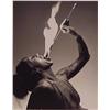 Image 1 : Rick Rusin (20th Century) American, THE FIRE EATER, black & white photo, 9 ½ x 7 ½”, signed on...