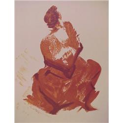 David Siquieros (1896-1974) Mexican, FANTASY FIGURE, color lithograph, signed in pencil, artist...