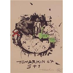 Ygael Tumarkin (b. 1933) Israeli, TIME MACHINE, 1967, color lithograph, signed in pencil, from...