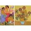 Image 1 : after Van Gogh & Gauguin by Sydney Helfman (two), AFTER VAN GOGH; AFTER GAUGUIN, two each an oi...
