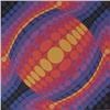 Image 1 : Victor Vasarely (1908-1997) Hungarian, PLANETA, color screenprint, signed in pencil, from the n...