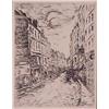 Image 1 : Maurice Vlaminck (1876-1958) French, RUE DE PARIS, etching, signed in the plate (beveled), imag...