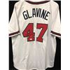 Image 1 : TOM GLAVINE SIGNED BRAVES BASEBALL JERSEY (JSA COA)