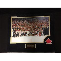 2010 TEAM CANADA GOLD MEDAL CHAMPIONSHIPS FRAMED PHOTO